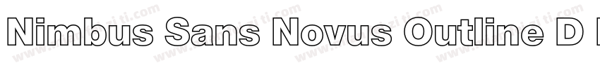 Nimbus Sans Novus Outline D Bla Reg字体转换